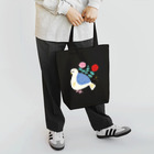 かわべしおん | イラストレーターのお花の生えた鳥 トートバッグ