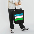 お絵かき屋さんのウズベキスタンの国旗 Tote Bag