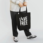 ikinagraphieのLIVE FREE トートバッグ