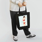 Shigenori Negishi Illust ShopeのGirls IN Red (UP) Tote Bag