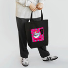 旅猫王子れぉにゃん👑😼公式(レイラ・ゆーし。)の【サカバンバスピス☆ROCK】・「ライジングピンク」 トートバッグ