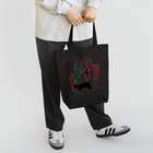 指奇（灼灼のネコンテス Truncata x Peltata "Red Phantom" 縁取り Tote Bag