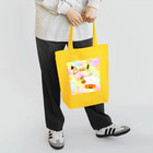 どるちぇ＊うさぎの《ハロウィン》06＊かぼちゃパンツのしろくま＊パステル背景ver. Tote Bag