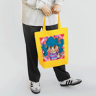 にじわたりねこのかわいい心　女の子イラスト Tote Bag