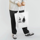 黒白黒猫屋の断食太鼓猫トート Tote Bag