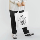 クロフミのまったりショップの狼&ギター　夏江奏丞のブラックペイント Tote Bag