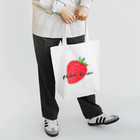 Michiru Kitchenの苺文字入り Tote Bag