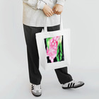 RANA D'OROのピンクのお花 トートバッグ