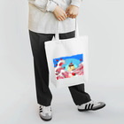 TAa工房の甘味三十六景神奈川沖浪裏もどき Tote Bag