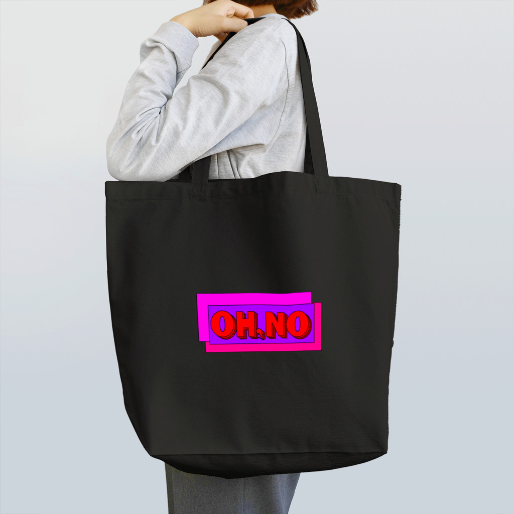 🕷Ame-shop🦇のOH,NO -Neon type トートバッグ