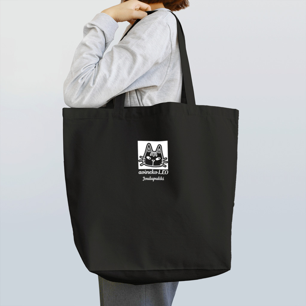 aoinekoLEO Joulupukkiのレオスクエアロゴ-トートバッグ Tote Bag