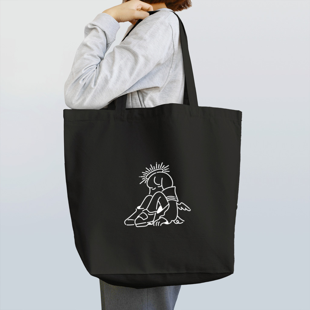 みろりのいぬてんし-白 Tote Bag