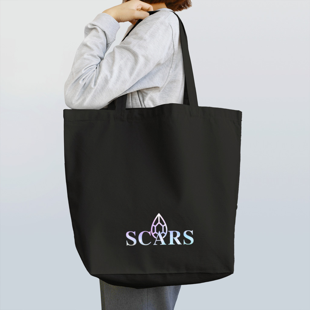 scarsのSCARSピンクロゴプリント トートバッグ