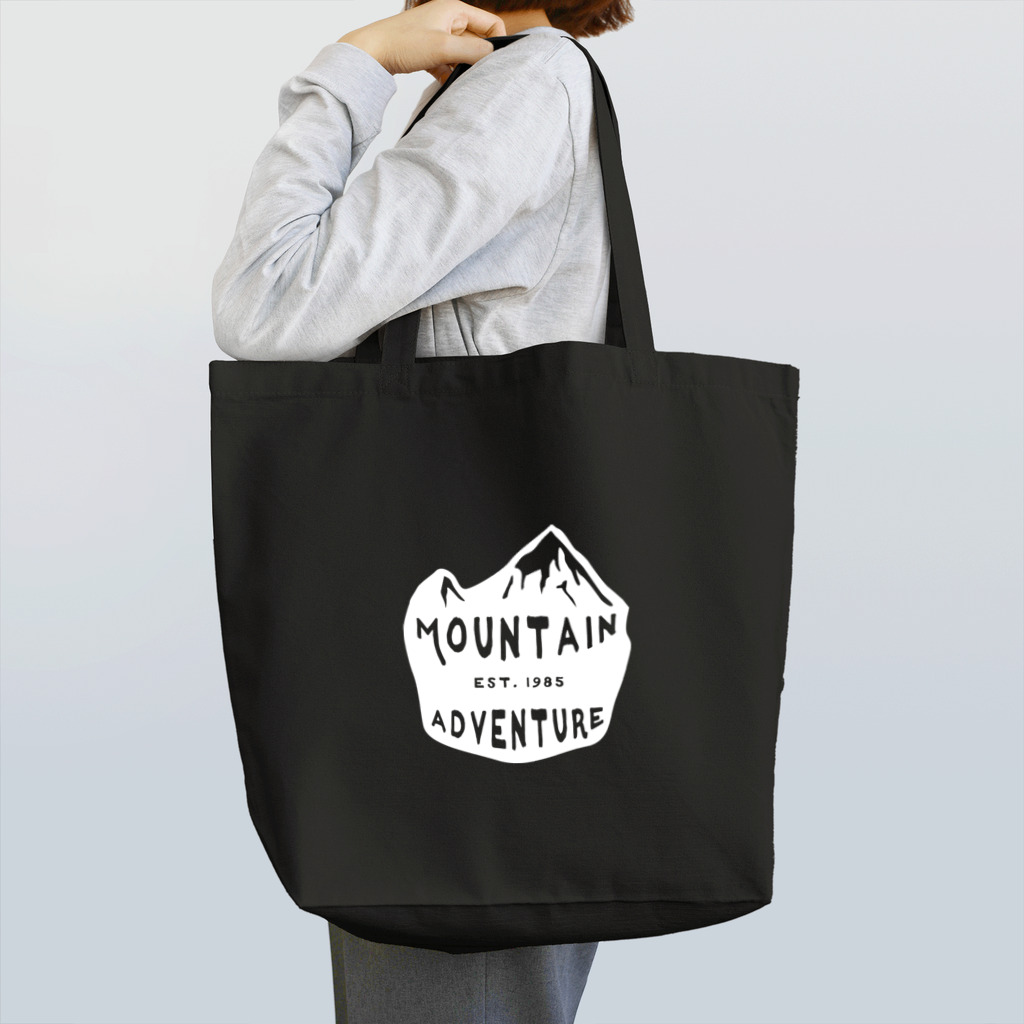 BASE-CAMPのBASE MOUNTAIN WHITE 02 Tote Bag