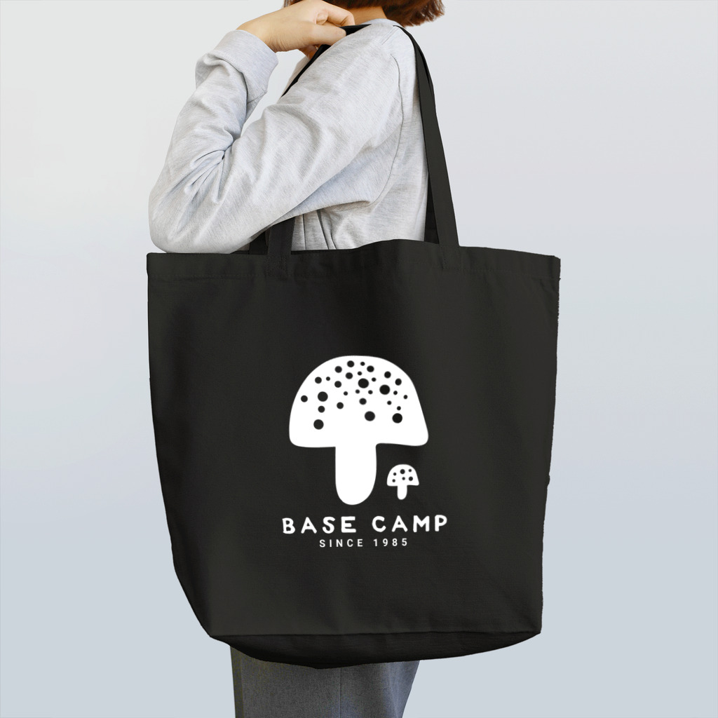 BASE-CAMPのBASE KINOKO 01 WHITE Tote Bag