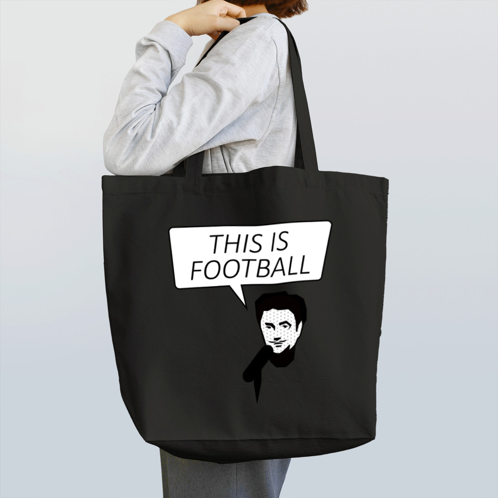 KAWAGOE GRAPHICSのこれがフットボールだ Tote Bag