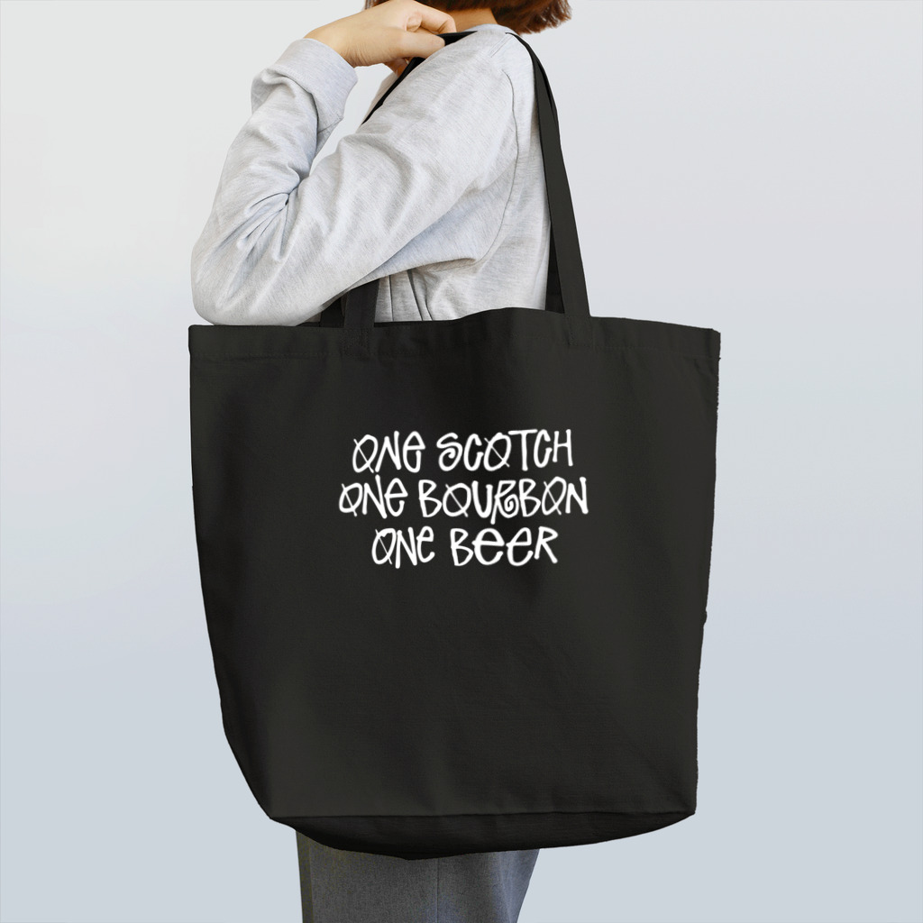 stereovisionのOne Scotch, One Bourbon, One Beer Tote Bag