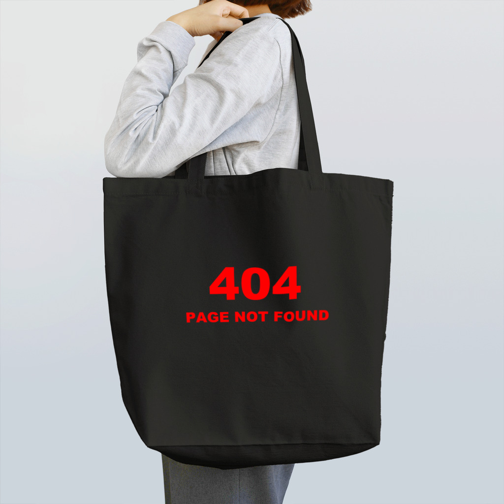 BLICK + BLACK の404 PAGE NOT FOUND：行方不明 Tote Bag