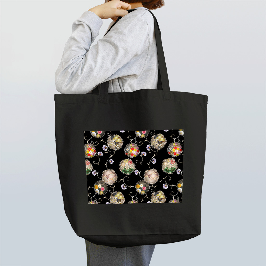 NOMAD-LAB The shopの雪輪模様とつる！ Tote Bag