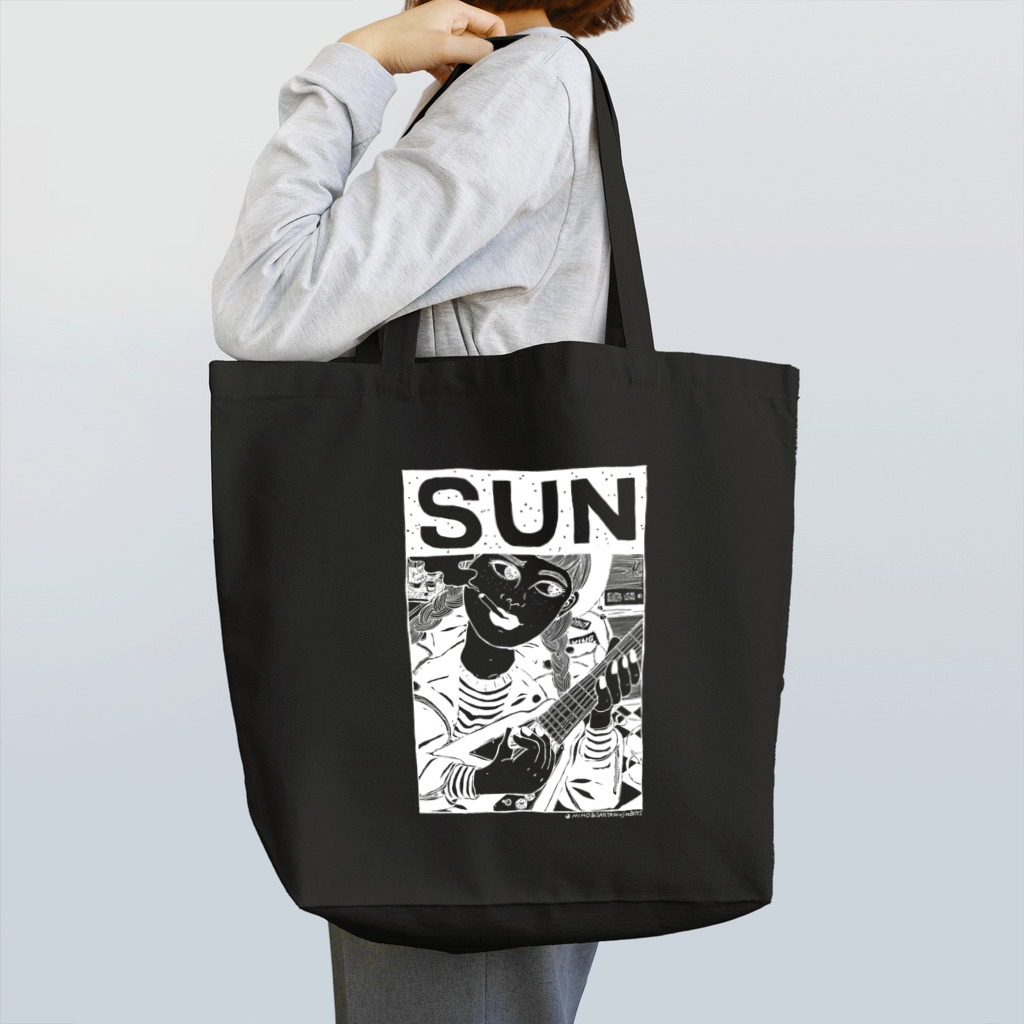 MIHO&SANTAshinjiteBOYSのSUN/BLACK Tote Bag