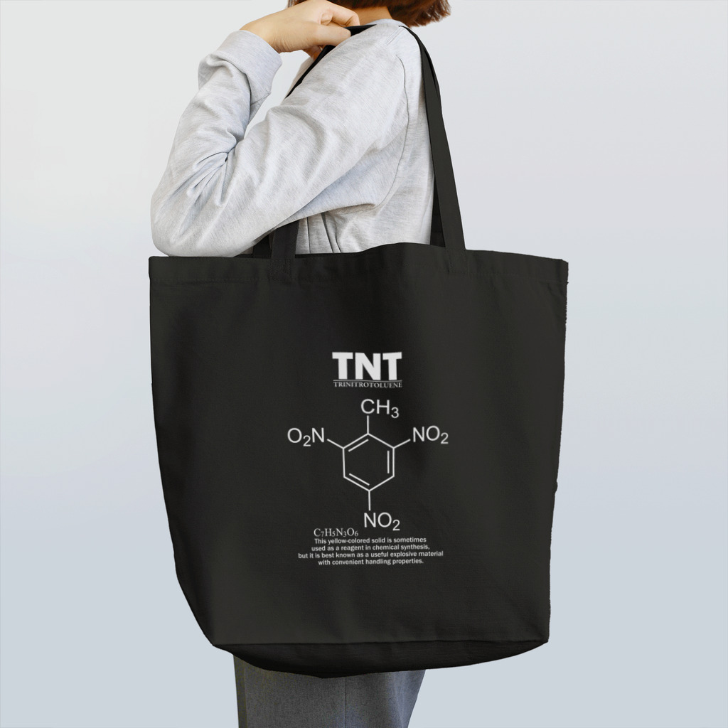 アタマスタイルのTNT(トリニトロトルエン：火薬・爆薬・爆発物)：化学：化学構造・分子式 トートバッグ