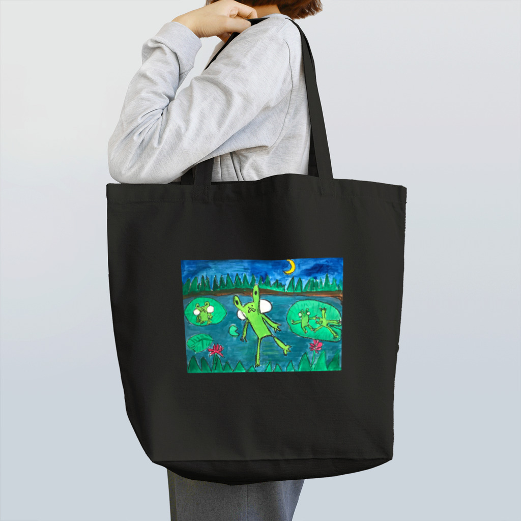 cascaduraの月夜の池 Tote Bag