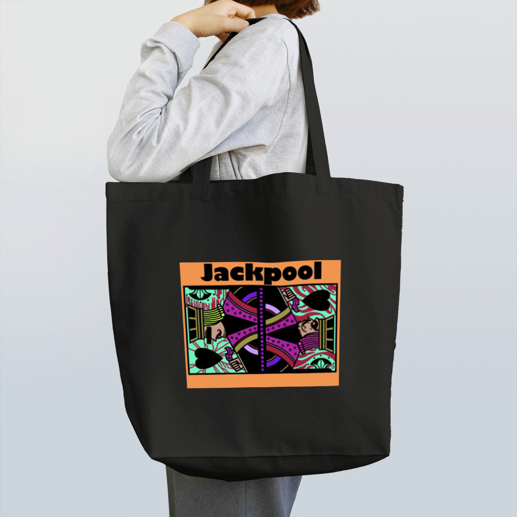Jackpool のJackpoolトランプ柄 トートバッグ