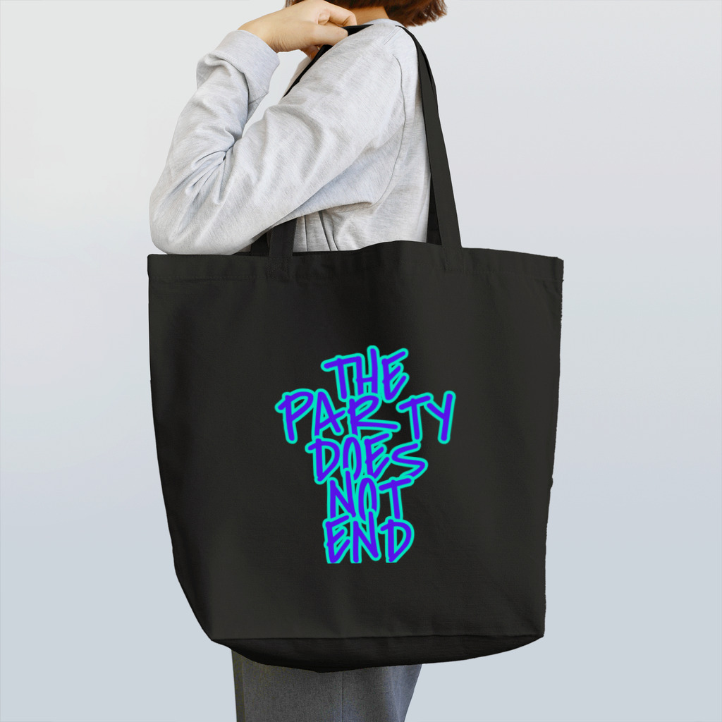 THE PARTY DOES NOT ENDのSTREET LOGO トートバッグ