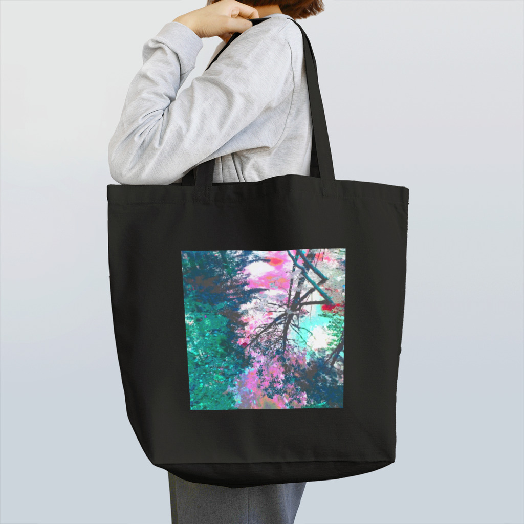 shapes_2ndの森の水鏡 PSYCHOカラー Tote Bag