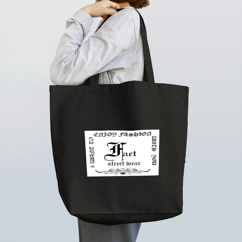 FACT street wearのfact メインロゴ　トートバッグ Tote Bag