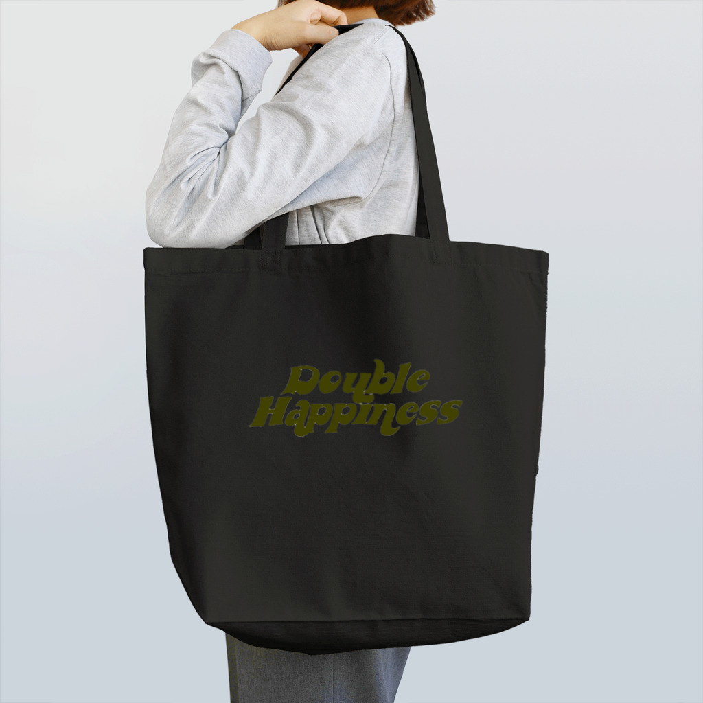 ダブルハピネスのバブリーハピネス カーキ Tote Bag