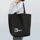 .JUICY-SHOP. | JOYFULのJOYFUL | Grass-eating cat | Left Bottom | Positive white Tote Bag