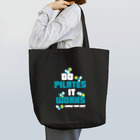 FOXY COLORSのピラティス PILATES ウェア パンダ Tシャツ blue Tote Bag