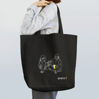 ビールとアート TM-3 Designの名画 × BEER（タヒチの女）白線画 Tote Bag