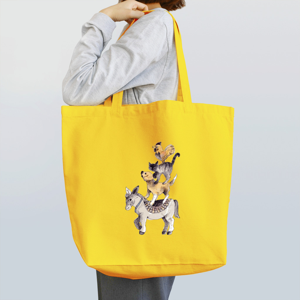 キムラトモミのブレーメンの音楽隊 Tote Bag