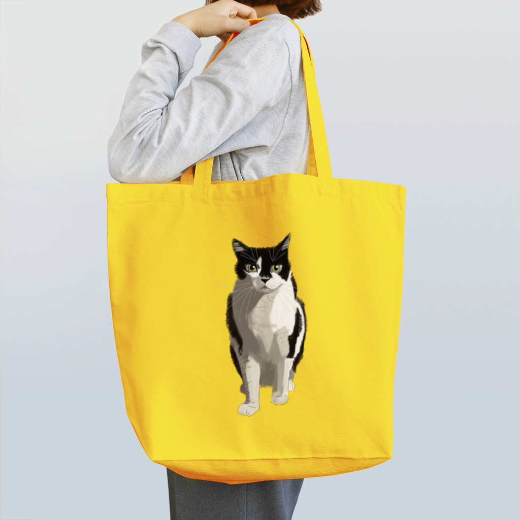 小鳥と映画館のカッコいいネコ Tote Bag