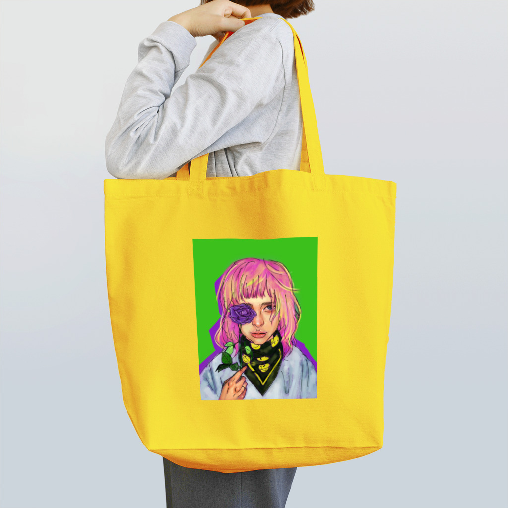 林檎企画の薔薇ガール Tote Bag