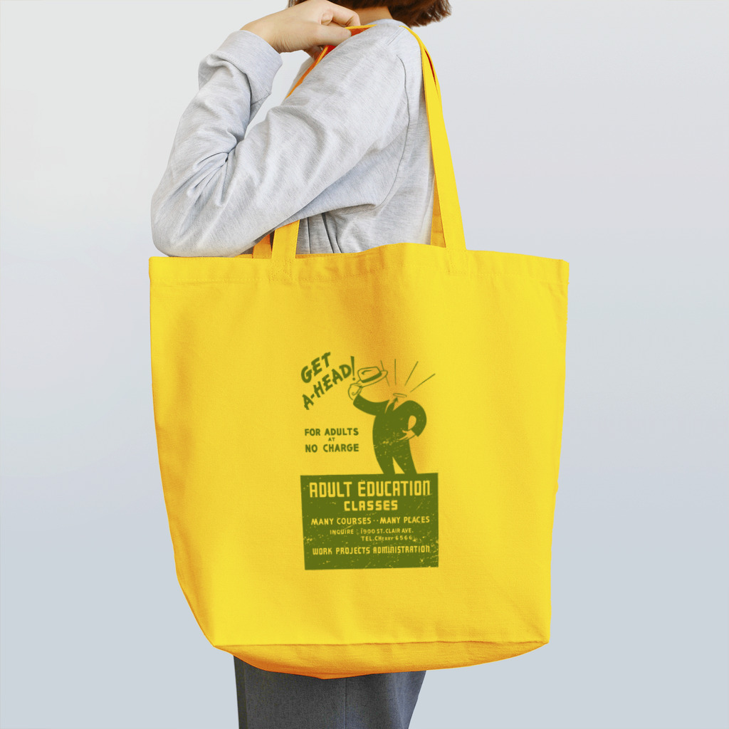 PD selectionのVintage Poster：ヴィンテージ・ポスタートートバッグ（adult education） Tote Bag