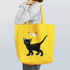 夜舟の黒猫と紋白 Tote Bag