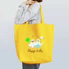 Lily bird（リリーバード）の幸せ小鳥&シロツメクサ Tote Bag