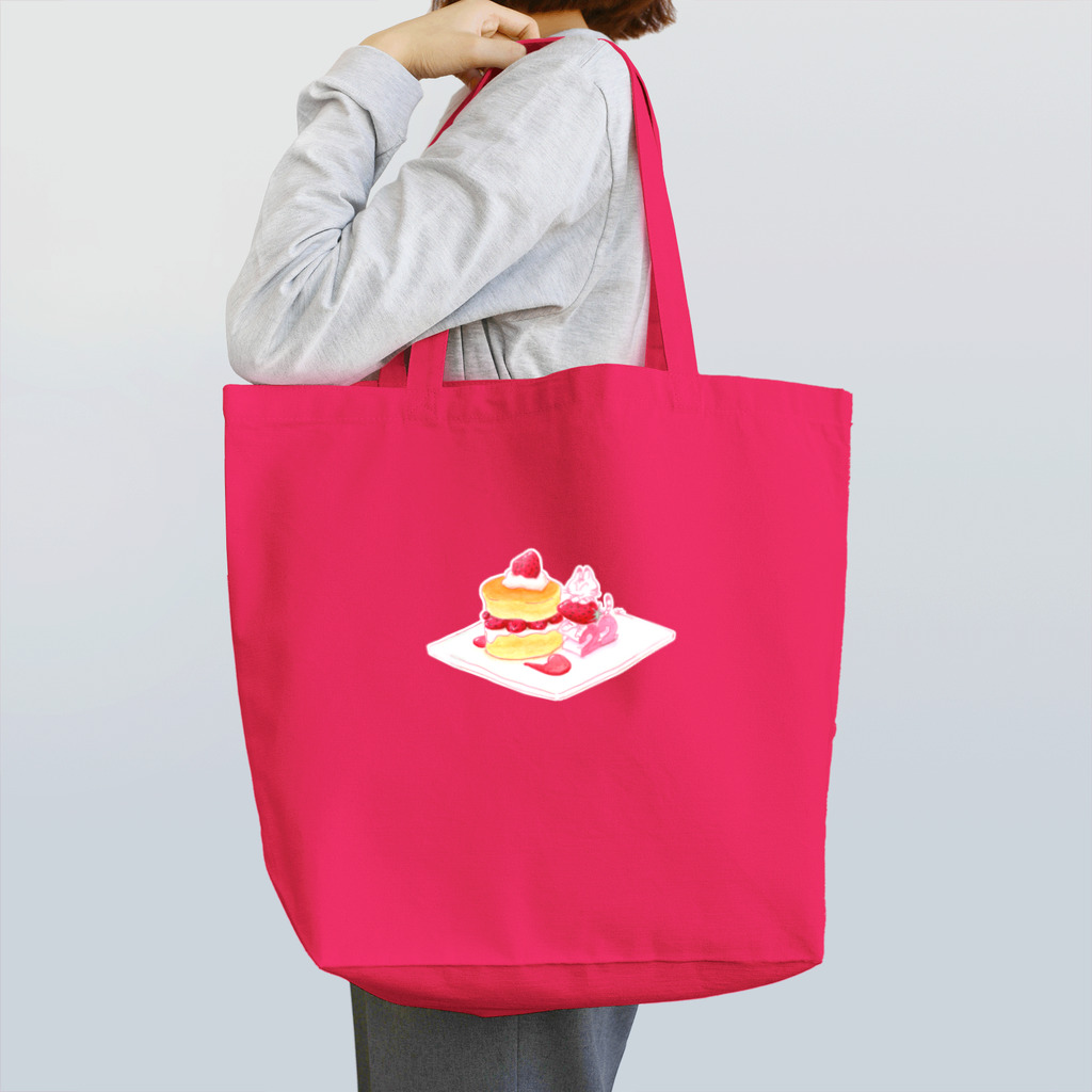 雑貨屋きゅう＠suzuri支店のにゃんこ＆食《ショートケーキの日》 Tote Bag