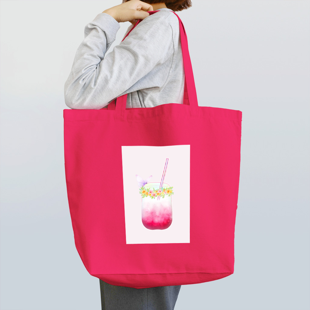 Midnight Cafeのいちごみるく Tote Bag