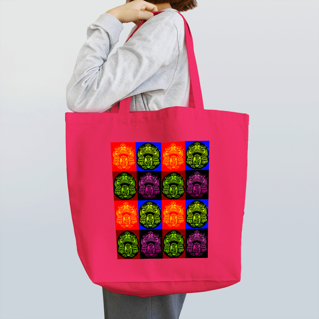 パスハンターの覚醒達磨‼️　ハイダ族風 Tote Bag