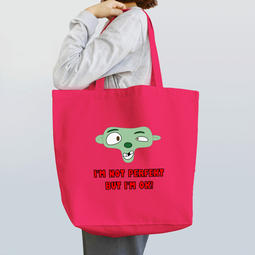 Pat's WorksのI'm not perfekt Tote Bag