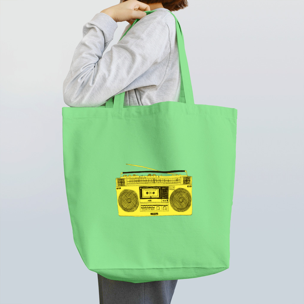 Yuji Uchikoshiの黄色いラジオ トートバッグ