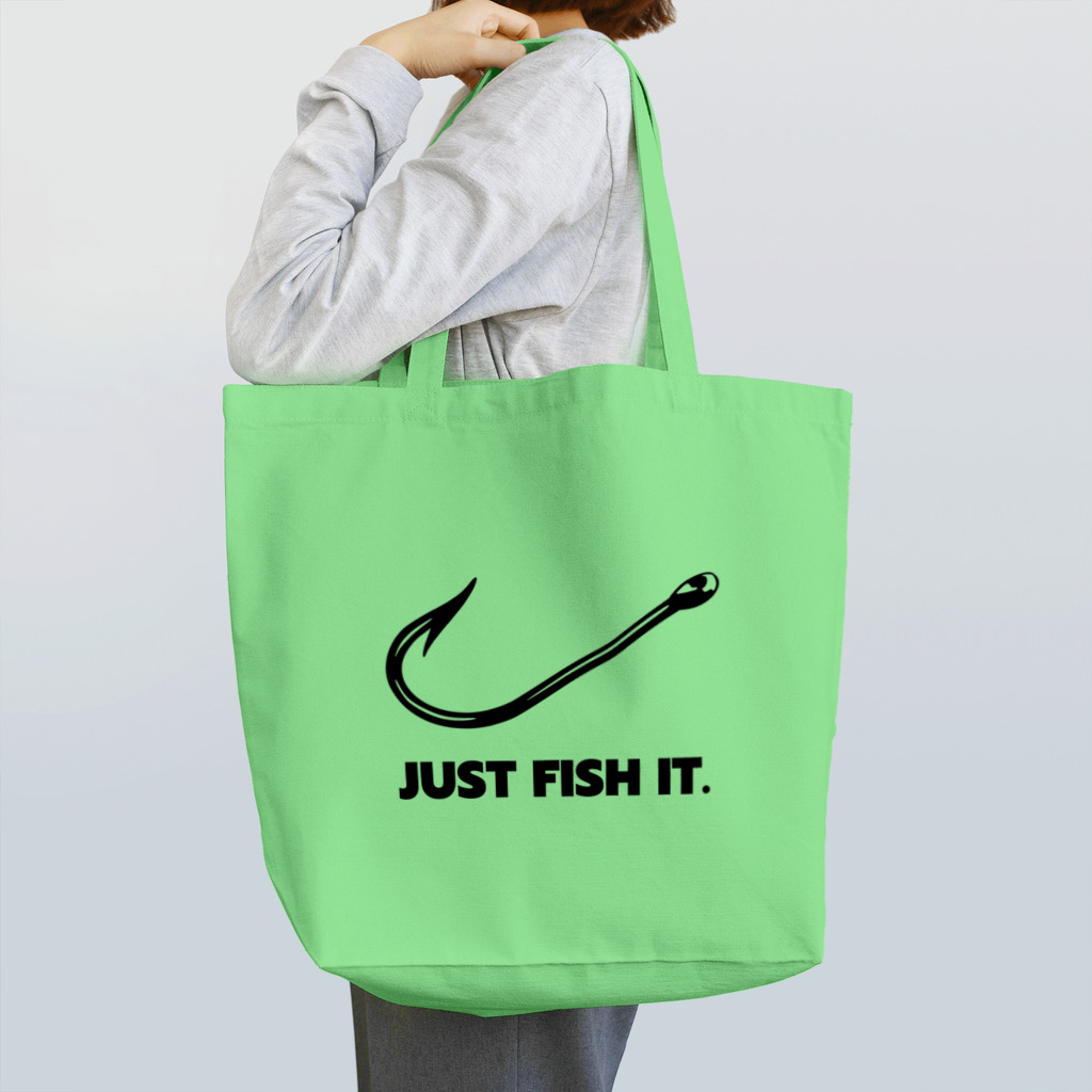 gemgemshopのJUST FISH IT (ナイキ パロディー) トートバッグ