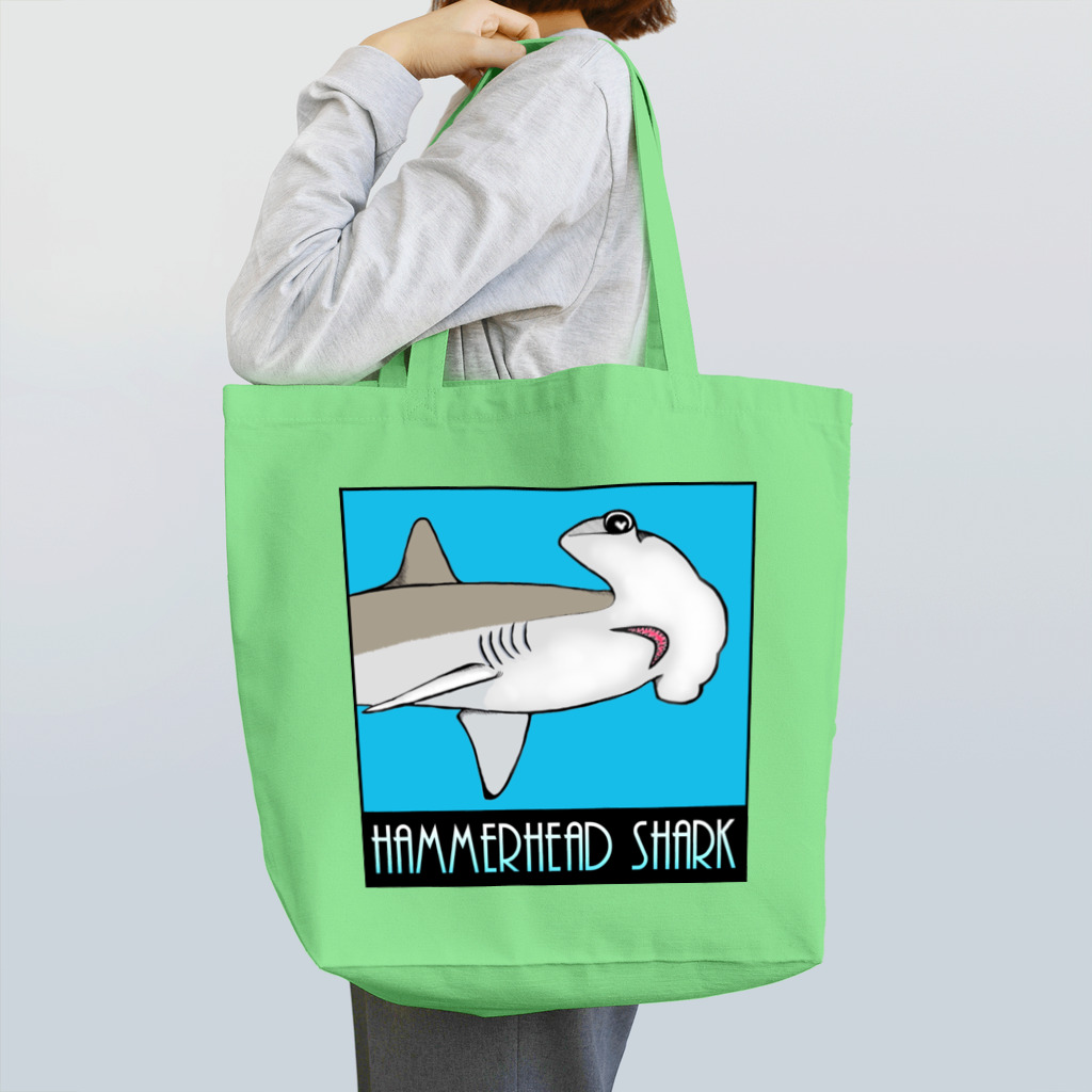 LalaHangeulのHammerhead shark(撞木鮫) トートバッグ