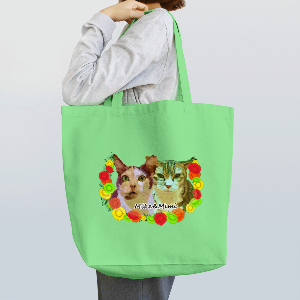 sasa9"のミケちゃん＆ミミちゃんチャリティー Tote Bag