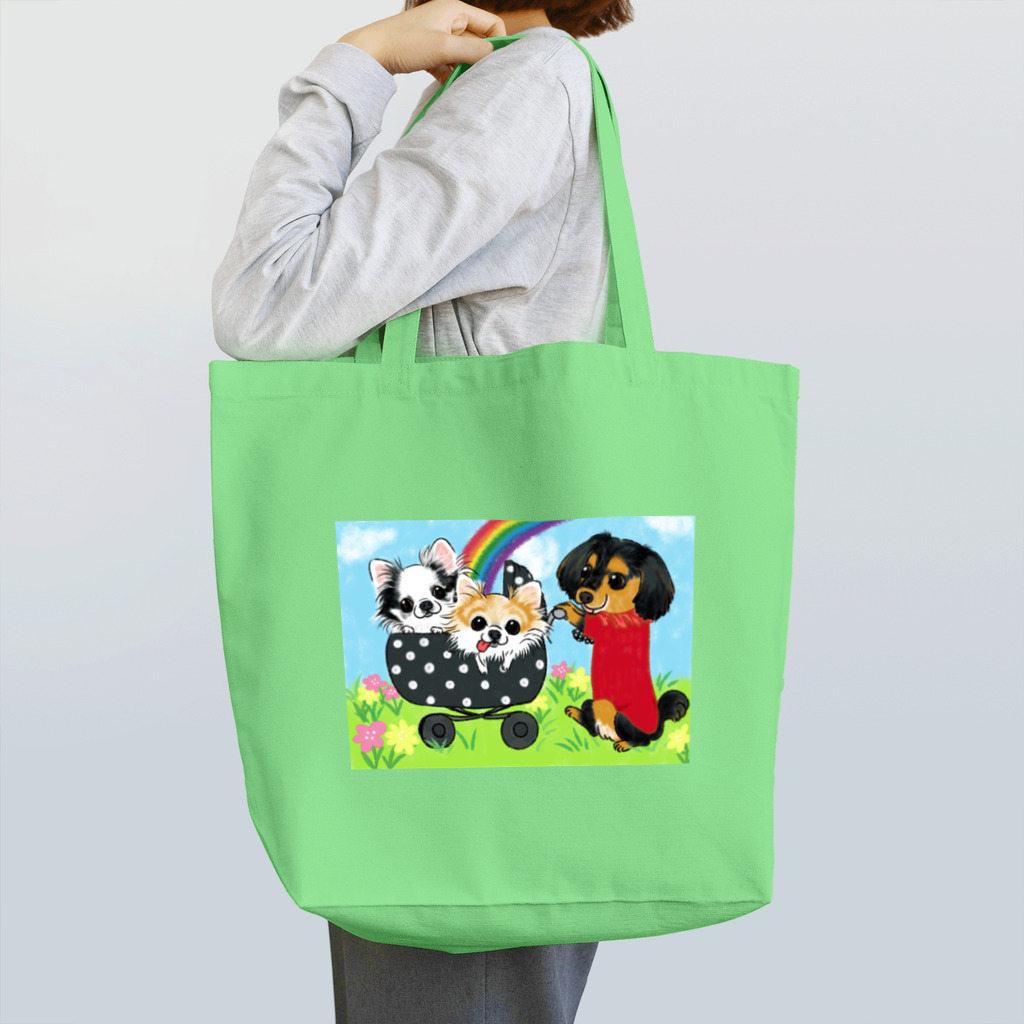 4696necoのラブリーわんこ Tote Bag