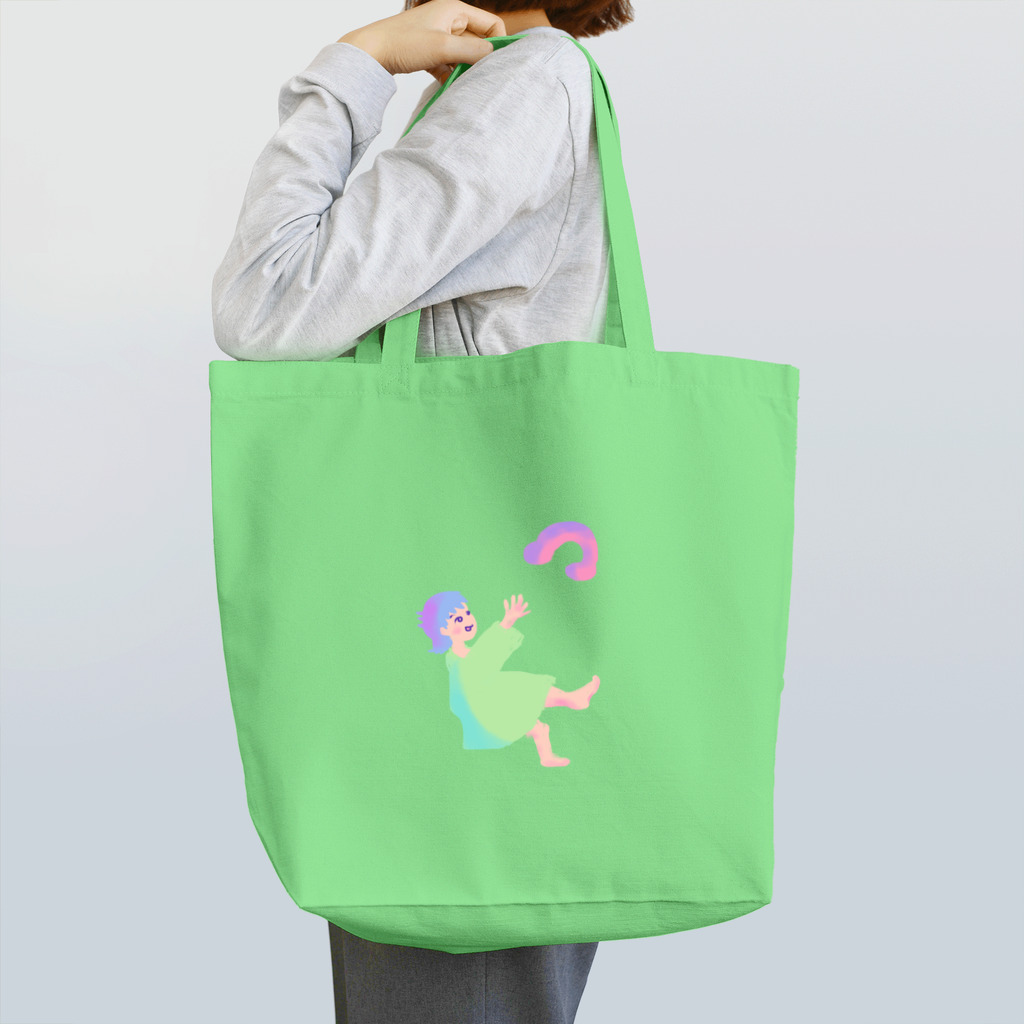 犬吠え商店の他の星の人とお話中（弁当とお茶） Tote Bag